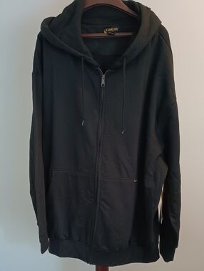 Stanley Black Full-Zip Hooded Sweater Mens 4XT
